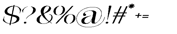 Medvilea Editorial Italic Expanded Regular Font OTHER CHARS