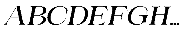 Medvilea Editorial Italic Expanded Regular Font UPPERCASE