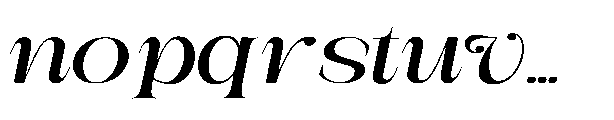 Medvilea Editorial Italic Expanded Regular Font LOWERCASE