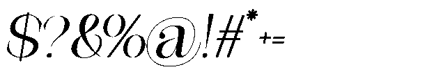 Medvilea Editorial Italic Regular Font OTHER CHARS