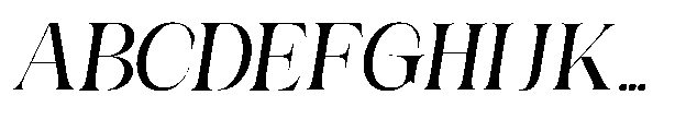 Medvilea Editorial Italic Regular Font UPPERCASE