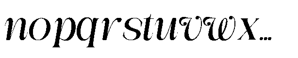 Medvilea Editorial Italic Regular Font LOWERCASE