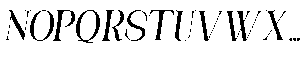 Medvilea Editorial Italic Sm Co Regular Font UPPERCASE