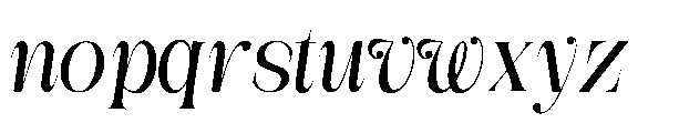 Medvilea Editorial Italic Sm Co Regular Font LOWERCASE