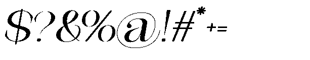 Medvilea Editorial Italic Sm Ex Regular Font OTHER CHARS