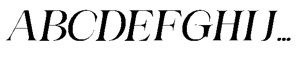 Medvilea Editorial Italic Sm Ex Regular Font UPPERCASE
