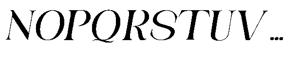 Medvilea Editorial Italic Sm Ex Regular Font UPPERCASE
