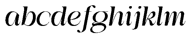 Medvilea Editorial Italic Sm Ex Regular FONT