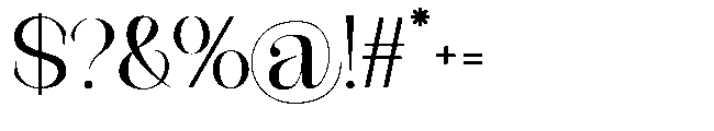 Medvilea Editorial Regular Font OTHER CHARS