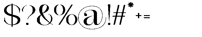 Medvilea Editorial Semi Expande Regular Font OTHER CHARS