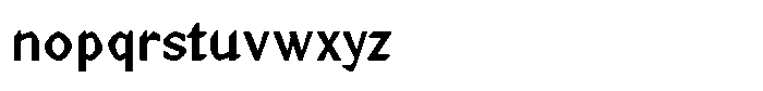 Meera Bold Font LOWERCASE