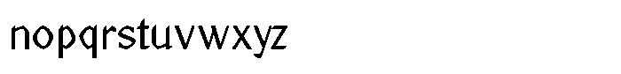 Meera Thin Font LOWERCASE