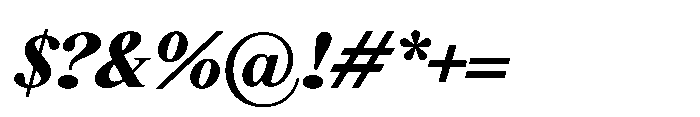 Meetake Serif Black Italic Font OTHER CHARS