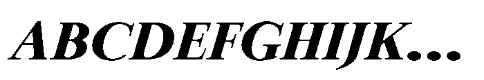 Meetake Serif Black Italic Font UPPERCASE