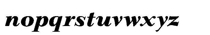 Meetake Serif Black Italic Font LOWERCASE