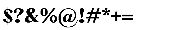 Meetake Serif Black Font OTHER CHARS