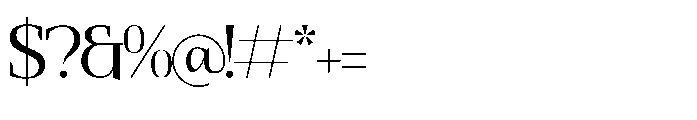 Mefidows Regular Font OTHER CHARS