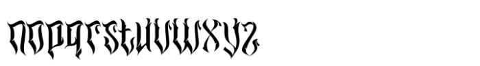 Mefora Font LOWERCASE