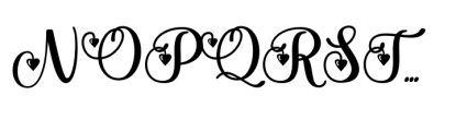 Megalia Script Font UPPERCASE