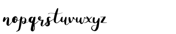 Megalith Script Italic Font LOWERCASE