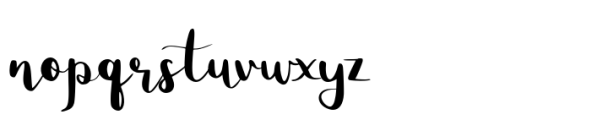 Megalith Script Regular Font LOWERCASE