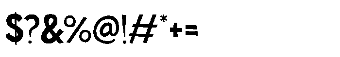 Meganthropus Regular Font OTHER CHARS