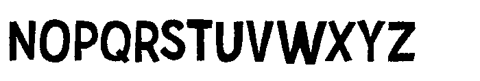 Meganthropus Rough Font LOWERCASE