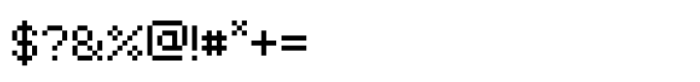 Megapixel Font OTHER CHARS