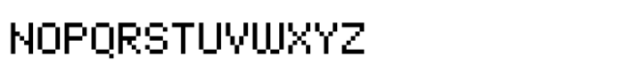 Megapixel Font UPPERCASE