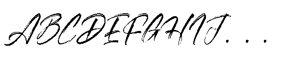 Megatter Breathin  Regular Font UPPERCASE