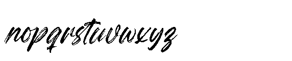 Megatter Breathin  Regular Font LOWERCASE