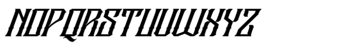 Megaz Vintage Italic Font UPPERCASE