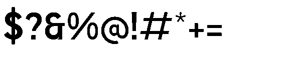 Megiar Regular Font OTHER CHARS