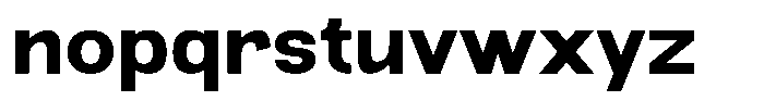 Megib Font LOWERCASE