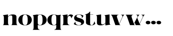 Megilona Black Expanded Font LOWERCASE