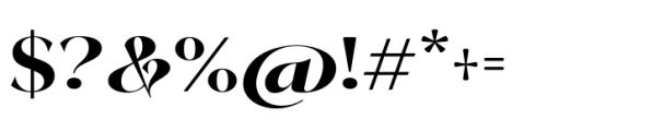 Megilona Bold Expanded Font OTHER CHARS