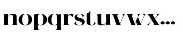 Megilona Bold Expanded Font LOWERCASE