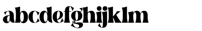 Megiska Regular Font LOWERCASE