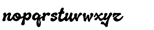 Megiula Font LOWERCASE
