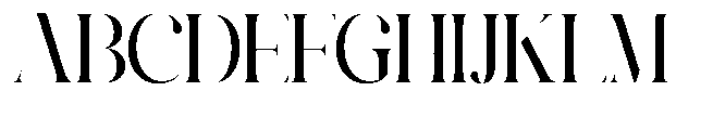 Megivia  Regular Font UPPERCASE