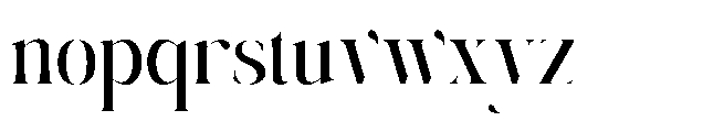 Megivia  Regular Font LOWERCASE