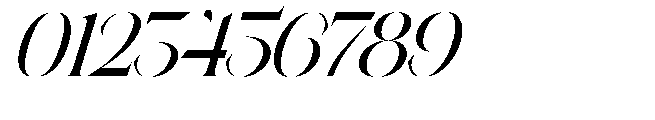 Megivia  Slant Regular Font OTHER CHARS