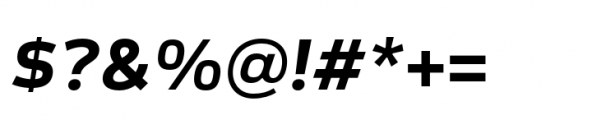 Meguro Sans Bold Italic Font OTHER CHARS