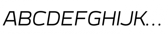 Meguro Sans Italic Font UPPERCASE