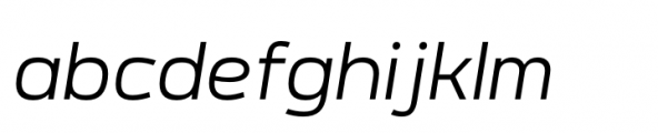 Meguro Sans Italic Font LOWERCASE