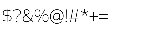 Meguro Sans Light Font OTHER CHARS