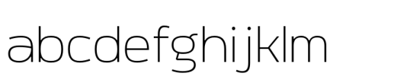 Meguro Sans Light Font LOWERCASE