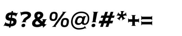 Meguro Serif Bold Italic Font OTHER CHARS