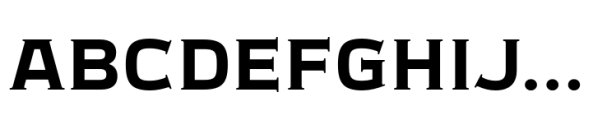 Meguro Serif Bold Font UPPERCASE