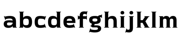 Meguro Serif Bold Font LOWERCASE